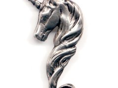 Pandantiv Unicorn, talisman pentru fericire, frumusete, puritate, dragoste si putere, 4 cm